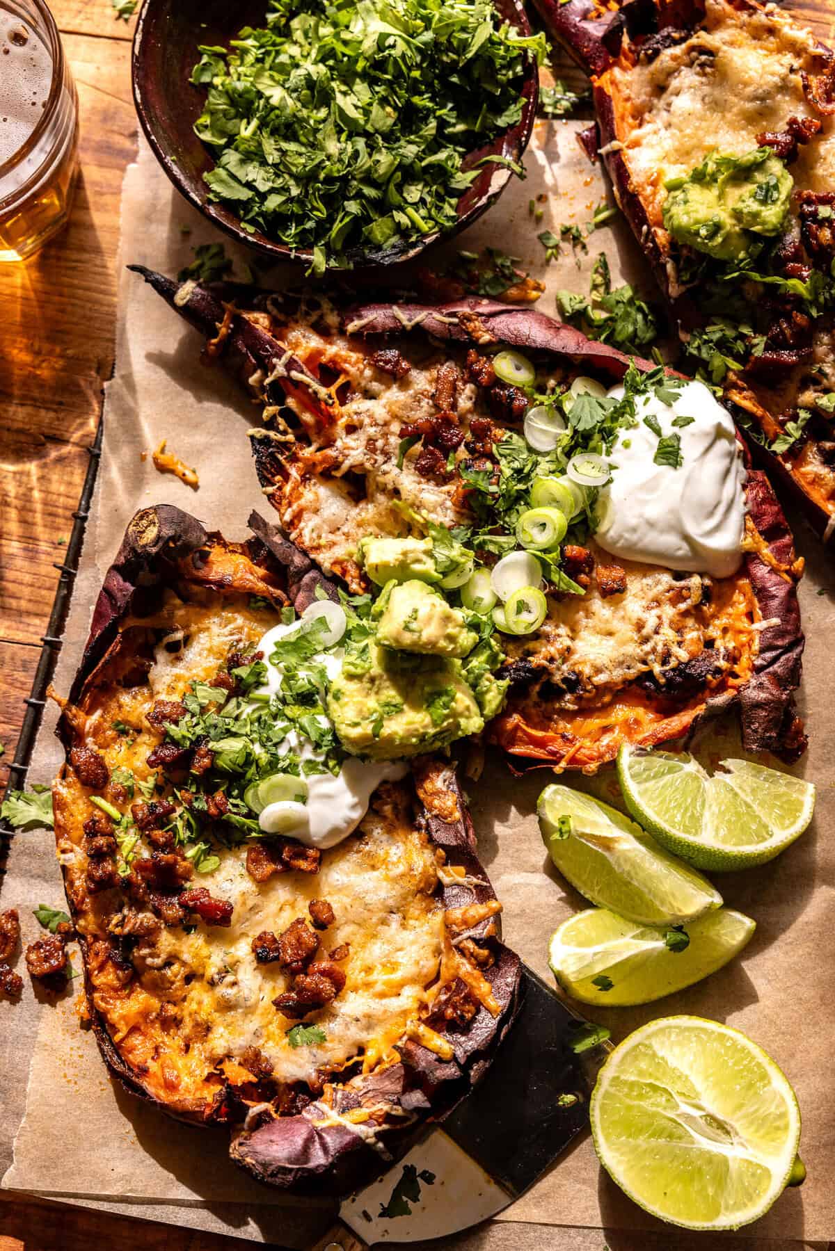 Chipotle Beef Sweet Potato Skins - halfbakedharvest.com