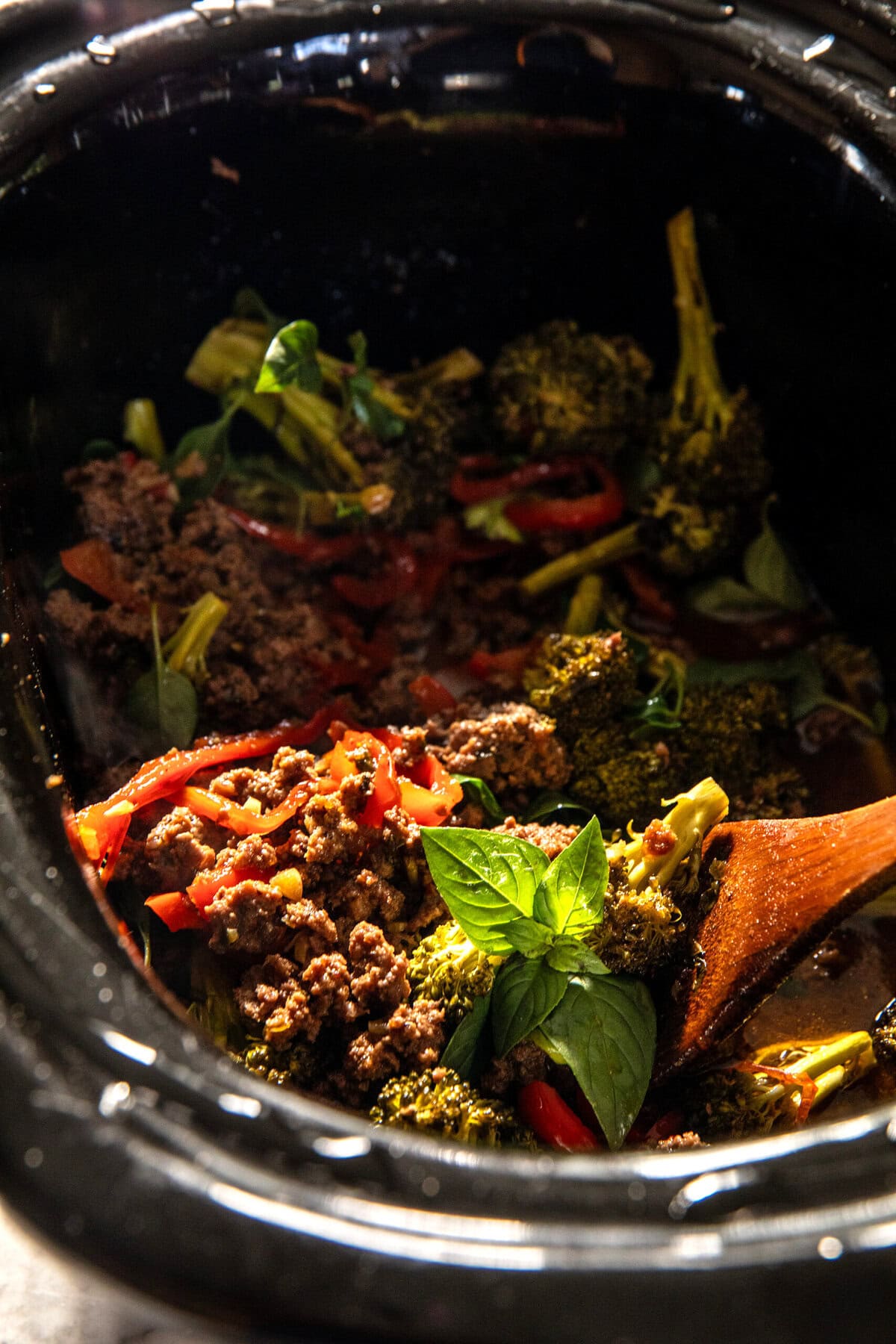 Crockpot Thai Basil Beef Sesame Rice Bowls | halfbakedharvest.com