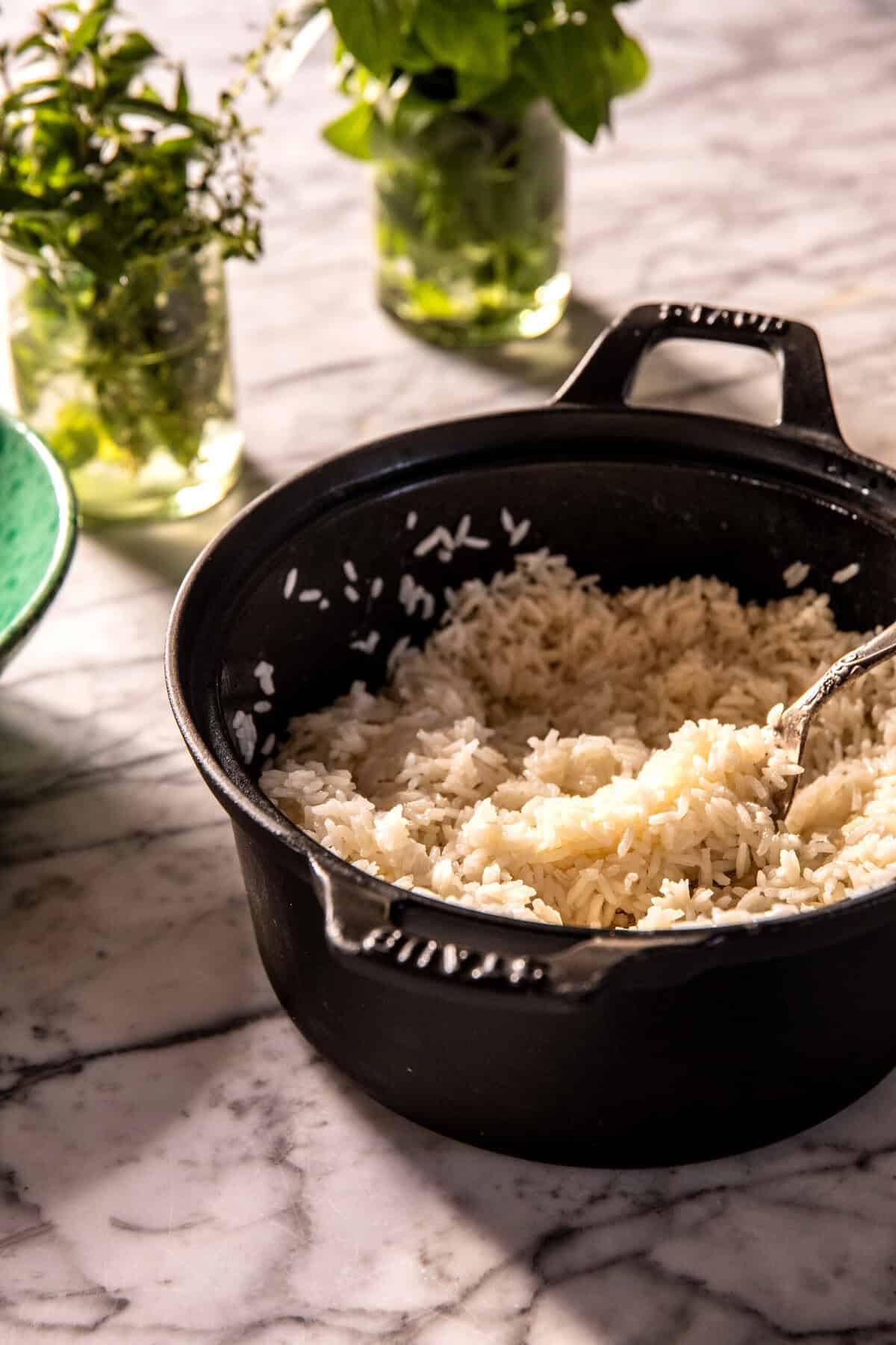 Crockpot Thai Basil Beef Sesame Rice Bowls | halfbakedharvest.com