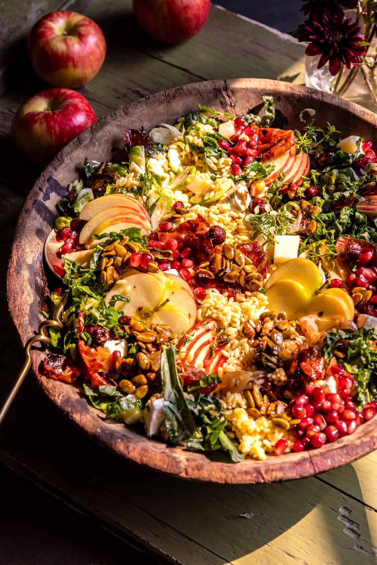 Fall Harvest Apple Orzo Salad | halfbakedharvest.com