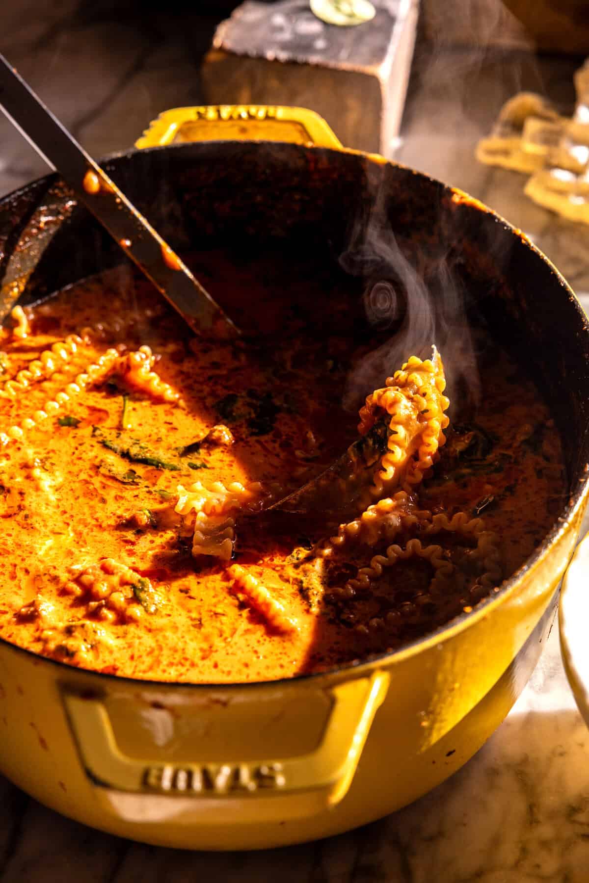 One Pot Creamy Italian Lasagna Soup | halfbakedharvest.com