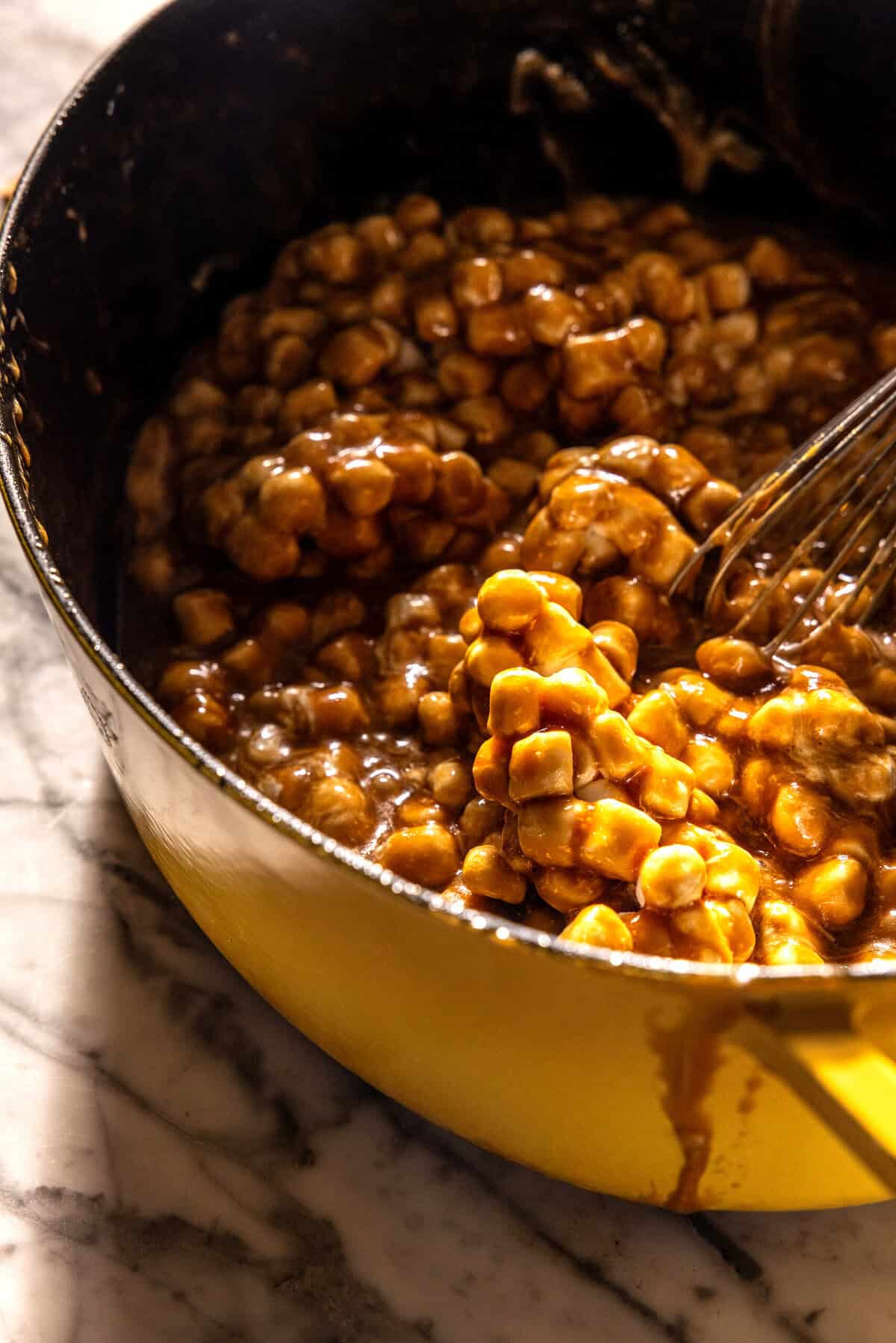 Salted Caramel Apple Rice Krispie Treats halfbakedharvest.com