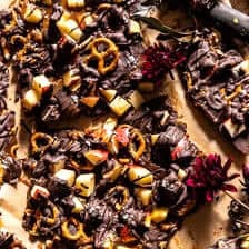 Salted Chocolate Caramel Apple Bark | halfbakedharvest.com