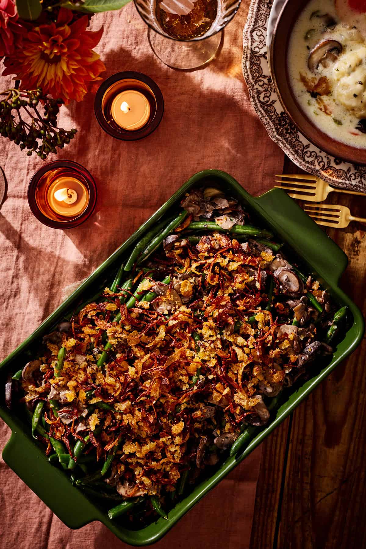 Crockpot Green Bean Casserole | halfbakedharvest.com