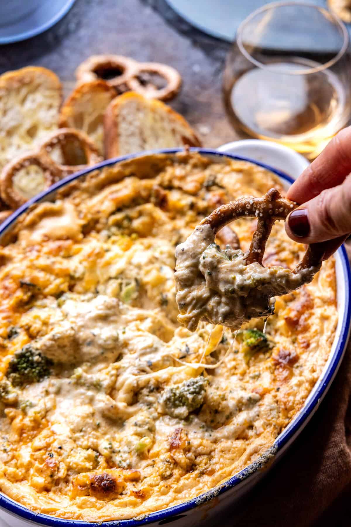 Broccoli Cheddar Dip | halfbakedharvest.com