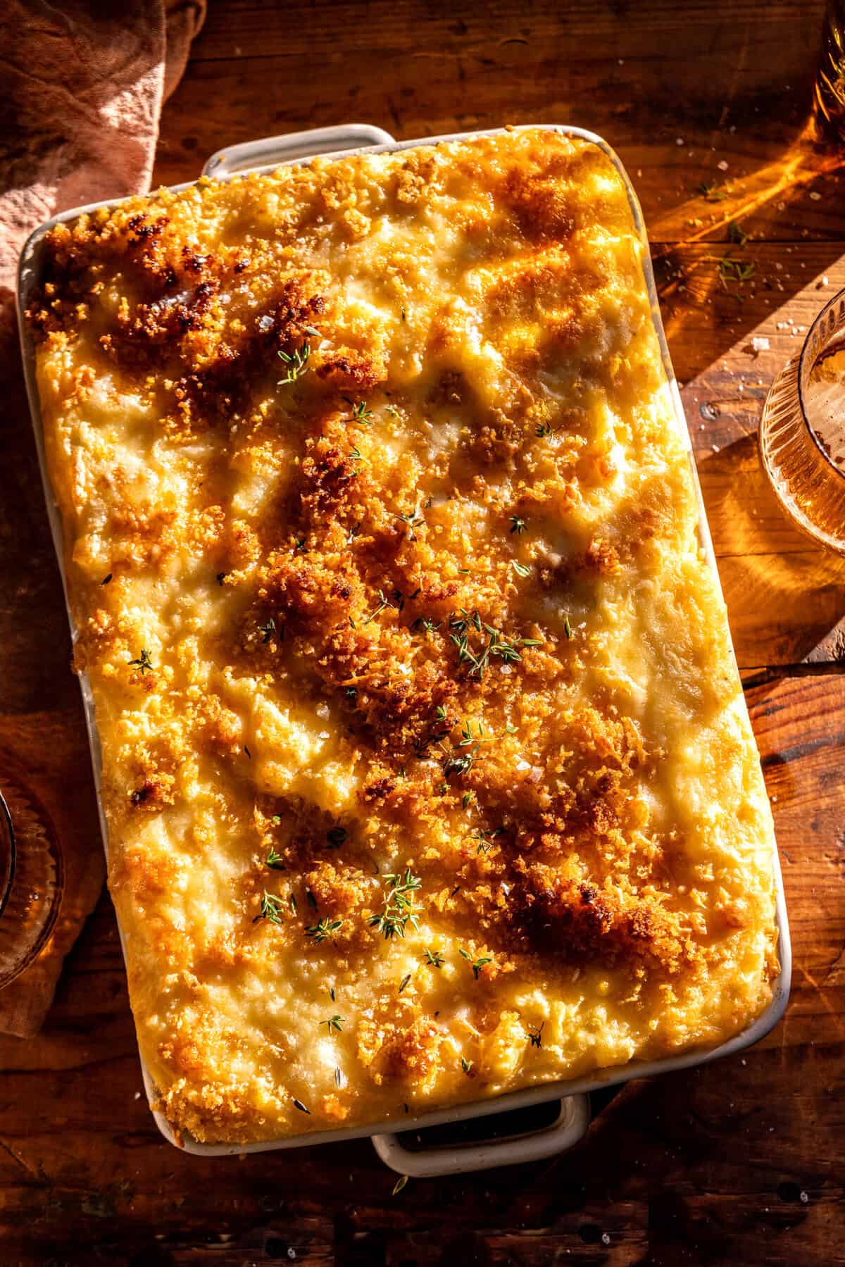 Cheesy Mashed Potato Casserole | halfbakedharvest.com
