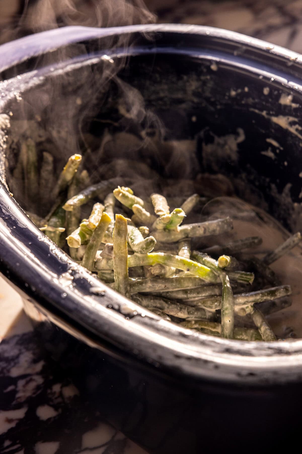 Crockpot Green Bean Casserole | halfbakedharvest.com