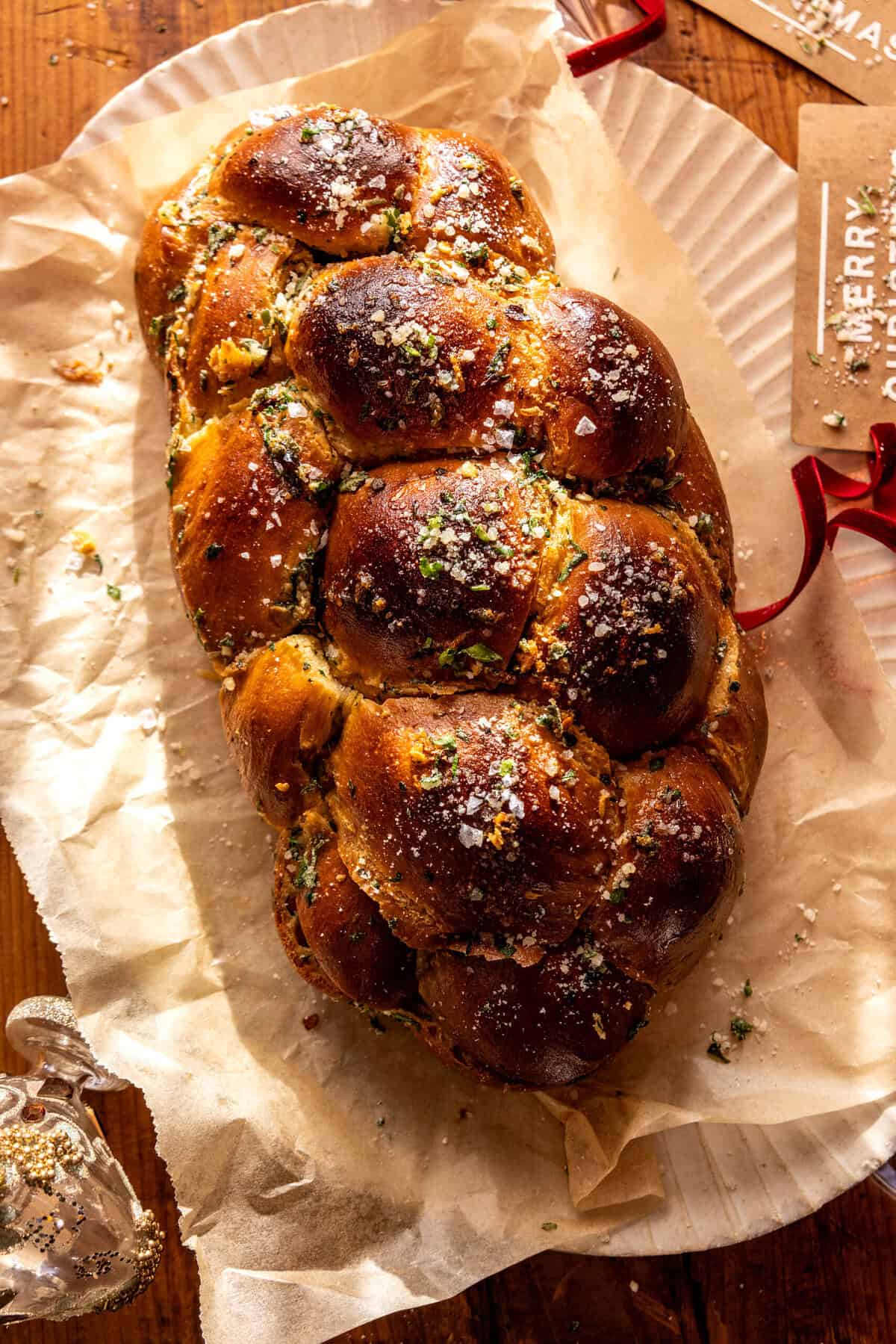 Easy Pull Apart Garlic Butter Challah Bread | halfbakedharvest.com