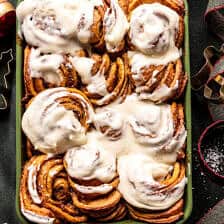 Frosted Gingerbread Cinnamon Rolls | halfbakedharvest.com