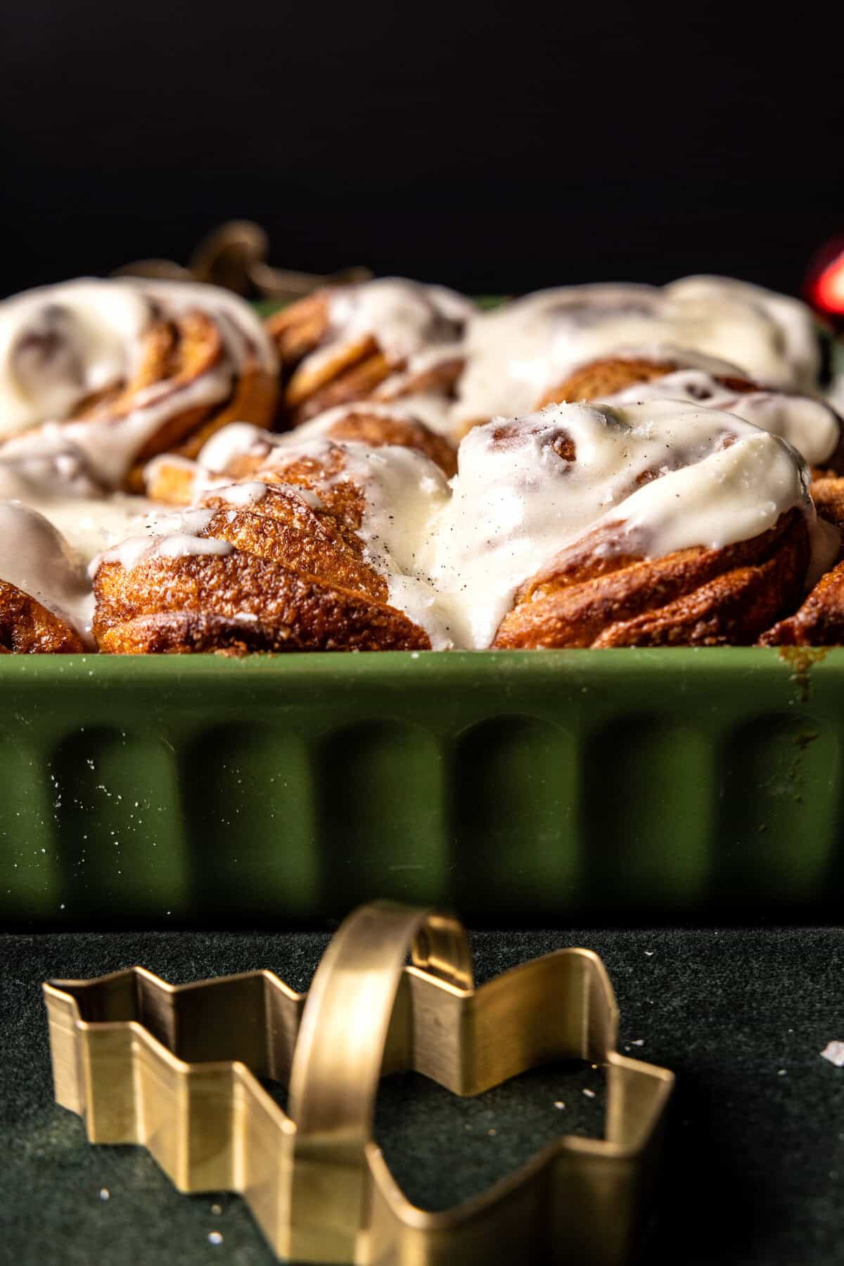 Frosted Gingerbread Cinnamon Rolls | halfbakedharvest.com