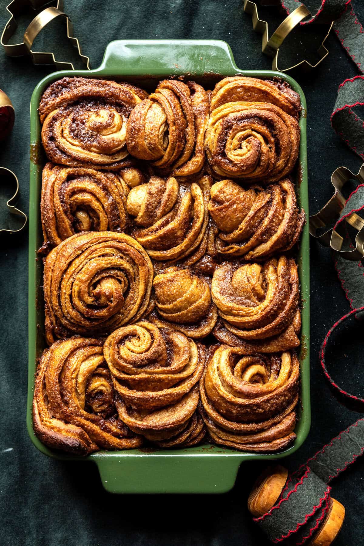 Frosted Gingerbread Cinnamon Rolls | halfbakedharvest.com