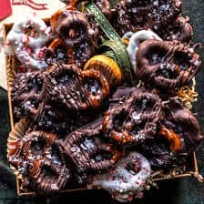 Salted Caramel Brulee Chocolate Pretzels | halfbakedharvest.com