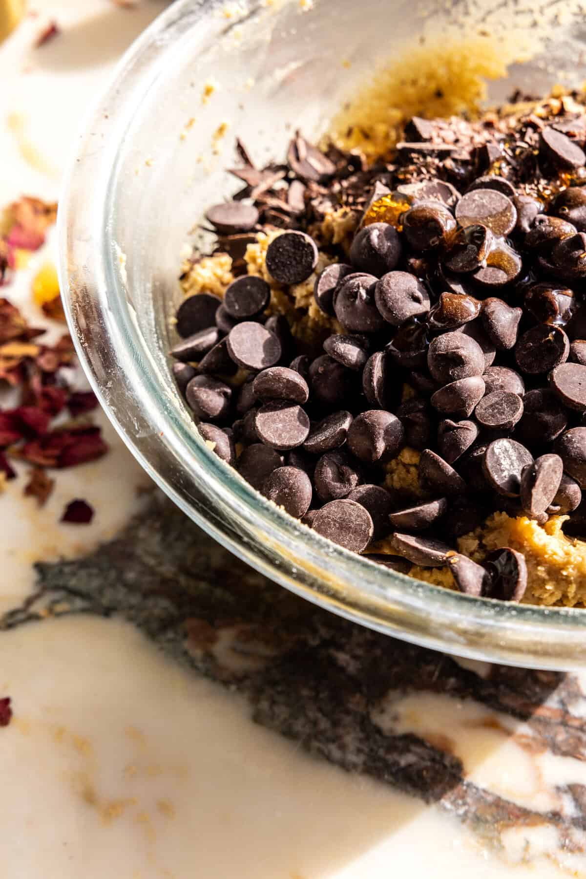 Doughy Tahini Chocolate Chip Cookie Bars | halfbakedharvest.com