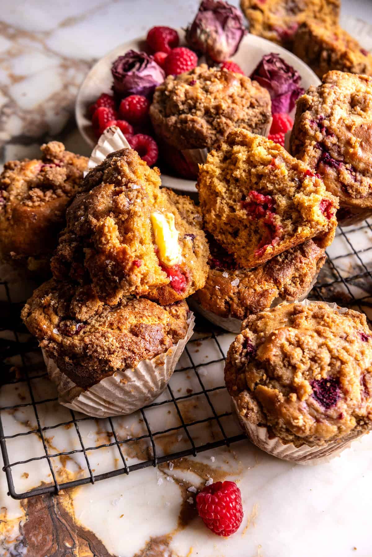 Raspberry Muffins | halfbakedharvest.com