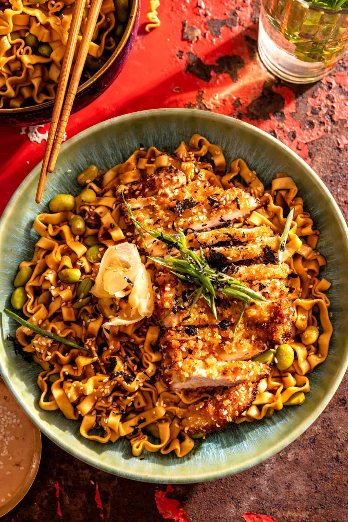 Crispy Chicken Katsu Noodle Bowl | halfbakedharvest.com