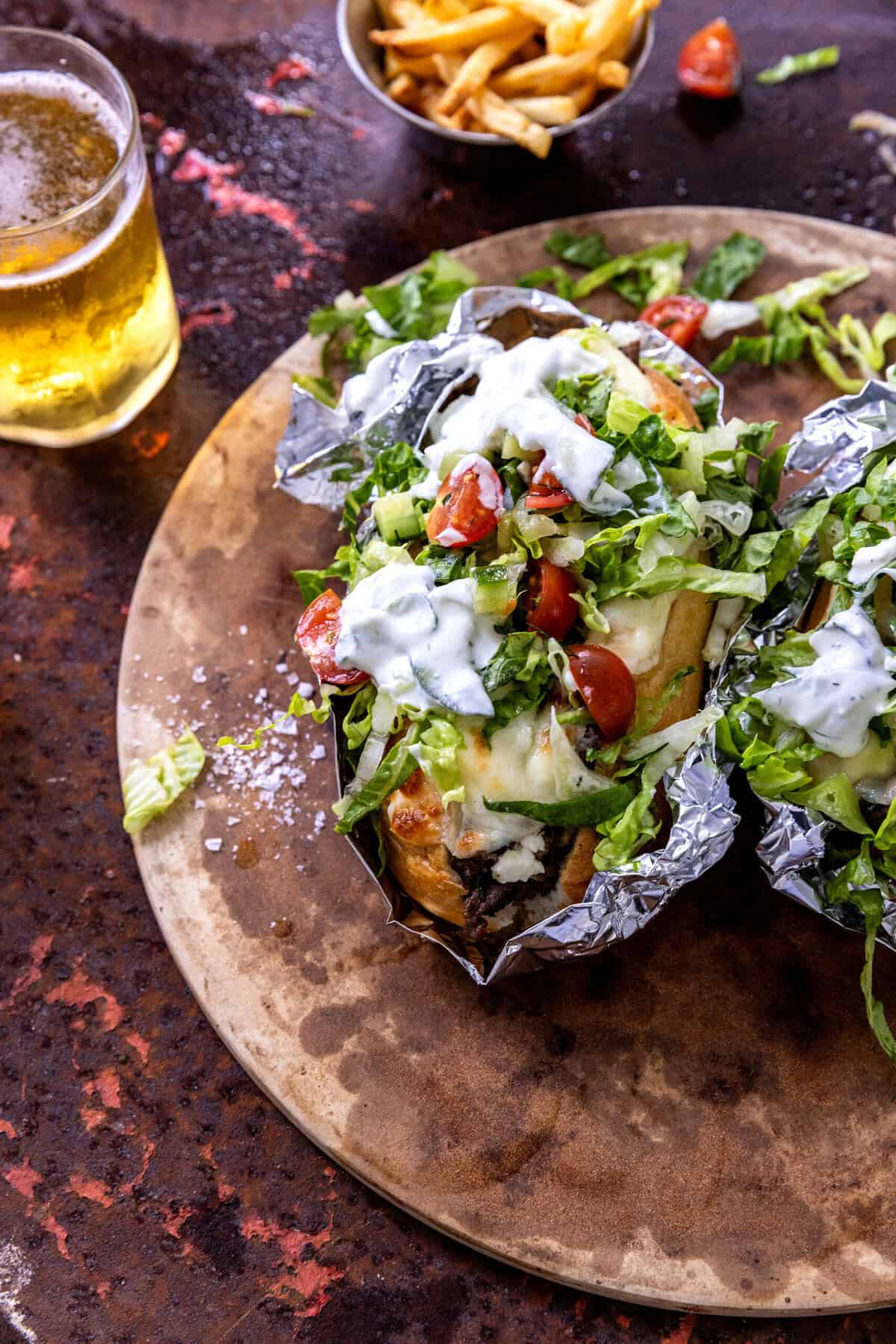 Greek Feta and Melty Gouda Cheesesteak | halfbakedharvest.com