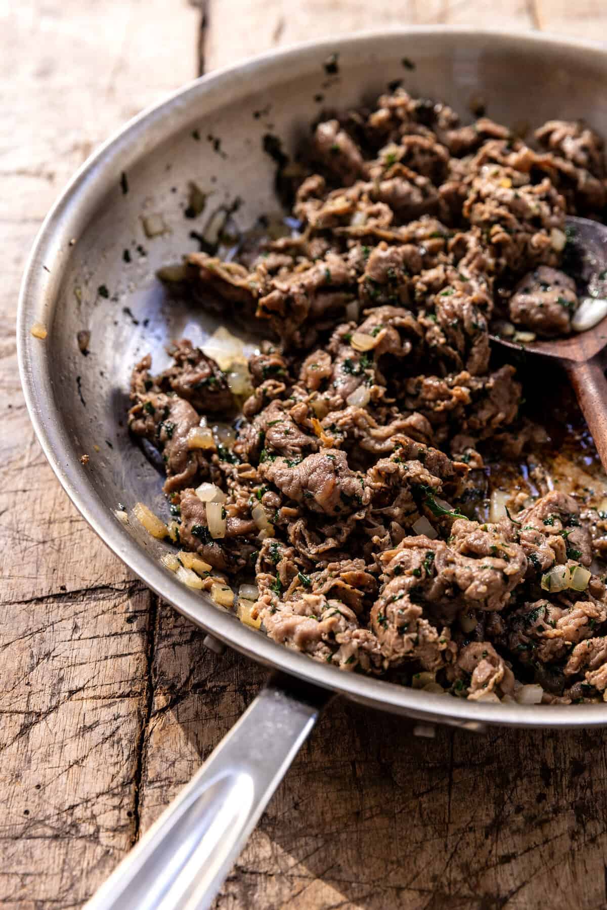 Greek Feta and Melty Gouda Cheesesteak | halfbakedharvest.com