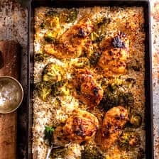 One Pan Ranch Cheddar Chicken and Rice | halfbakedharvest.com