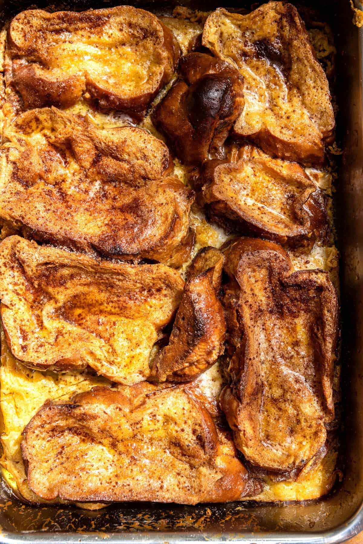 Baked Condensed Milk Cinnamon French Toast | halfbakedharvest.com