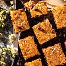 Mom’s Chocolate Chip Cookie Dough Bars | halfbakedharvest.com