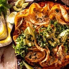 Cheesy Poblano Chicken and Rice Skillet | halfbakedharvest.com