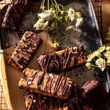 No Bake Chocolate Peanut Butter Cookie Bars | halfbakedharvest.com