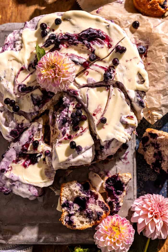 Blueberry Muffin Ice Cream Cake | halfbakedharvest.com