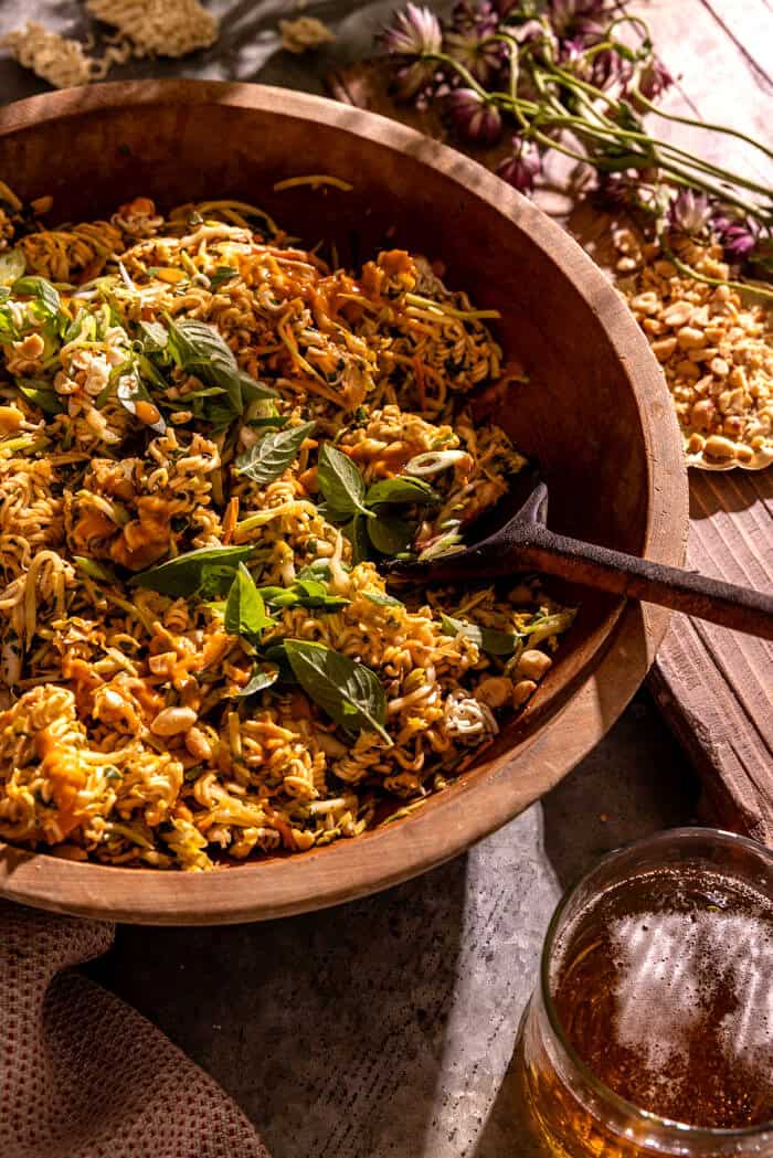 Peanut Chicken Ramen Salad | halfbakedharvest.com
