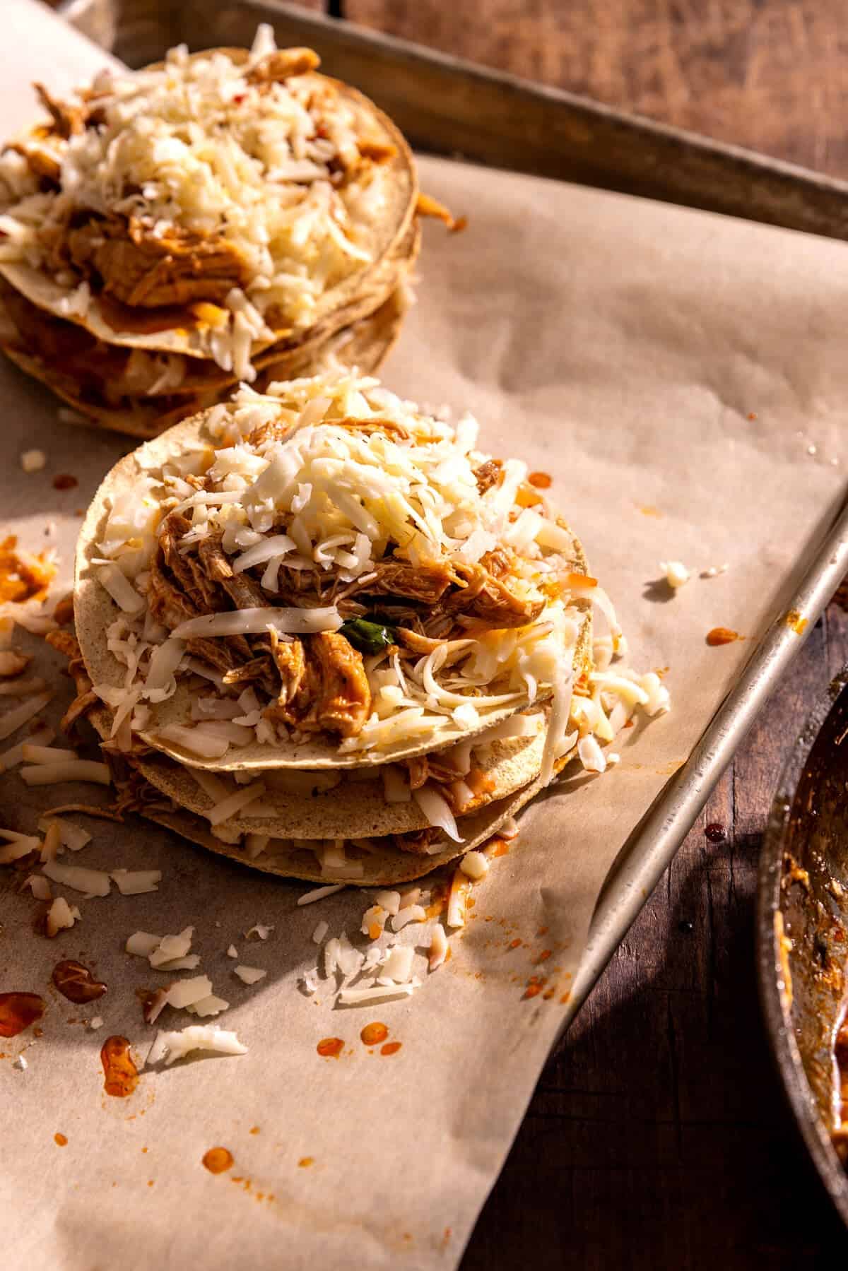 Buffalo Chicken Tostada Stacks | halfbakedharvest.com